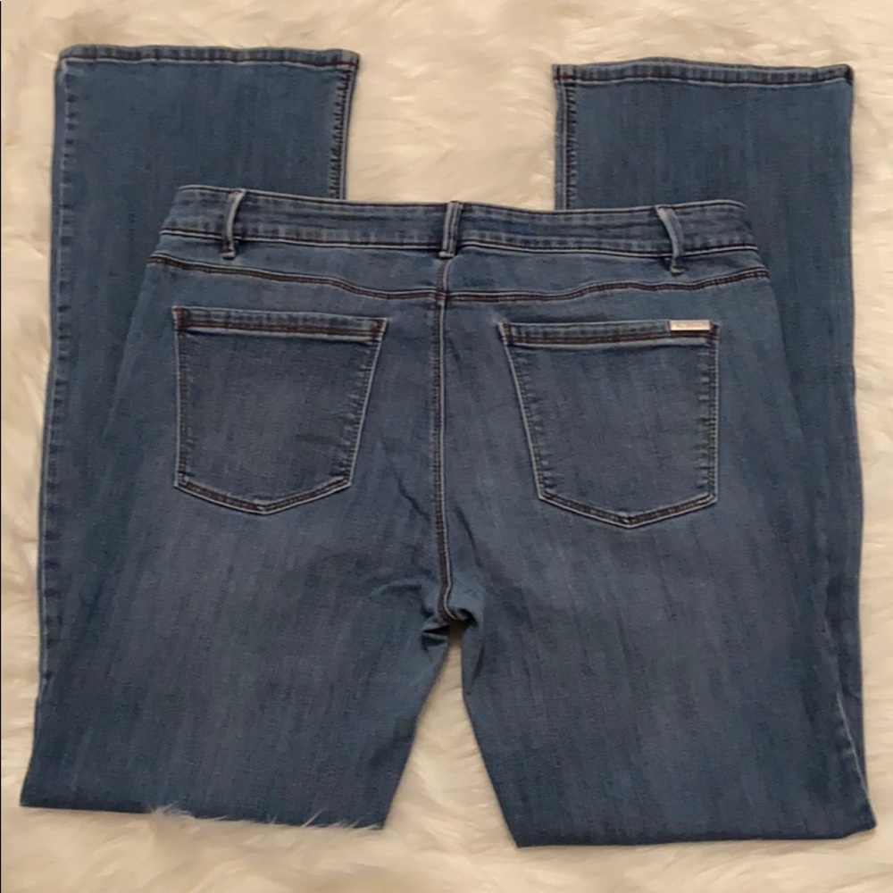WHBM Mid Rise Boot Cut Light Wash Stretch Jeans - Picture 6 of 12